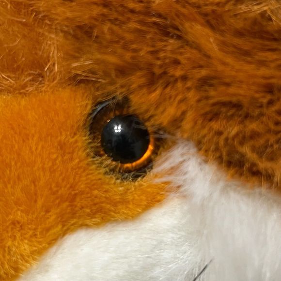 Vintage 24K Polar Puff Realistic Plush Red Fox 12” Tag Attached 1992 Animal - Picture 8 of 16